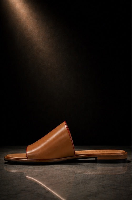 Mule Solene — Cuir Cognac